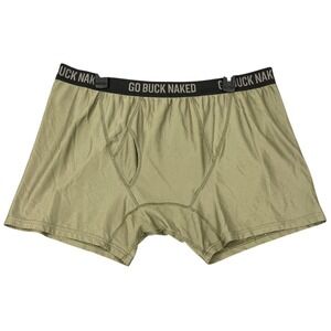 Duluth Trading Co Go Buck Naked Boxer Briefs Performance Underwear Green 2XL Men